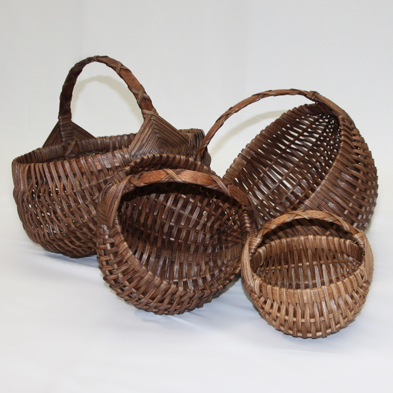 Small Organizer Basket  Amish Woven Wicker Decorative Storage